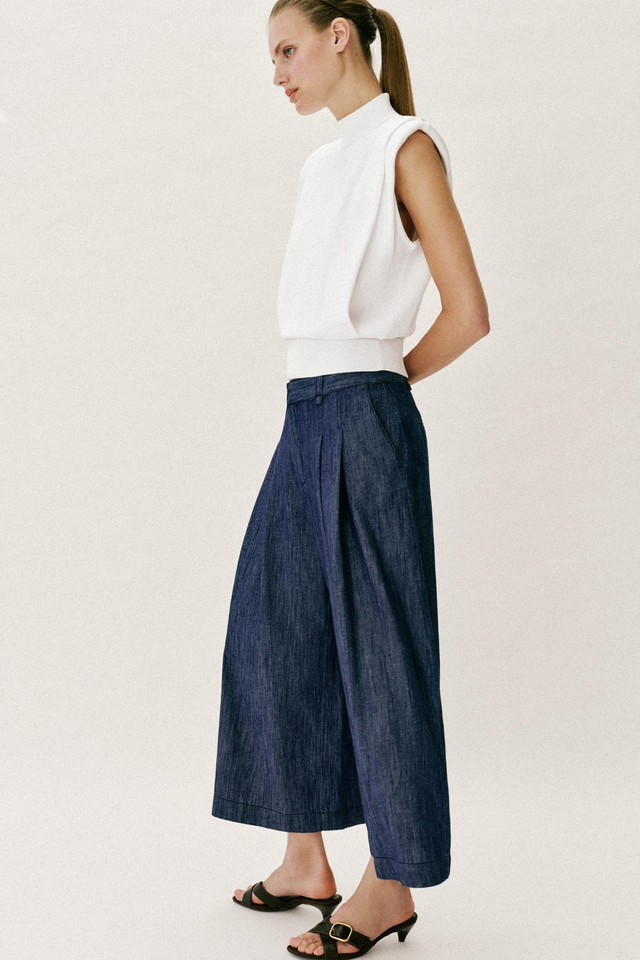 PLEATED CULOTTES